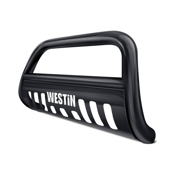Westin® - 3" E-Series Black Bull Bar with Skid Plate