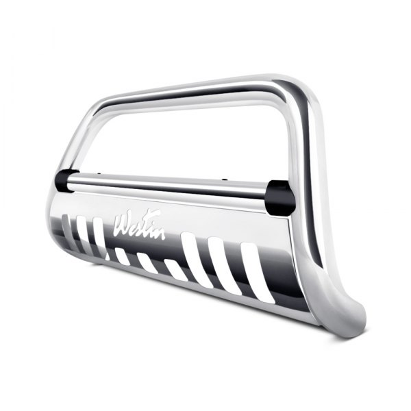  Westin® - 3" Ultimate Chrome Bull Bar with Polished Skid Plate