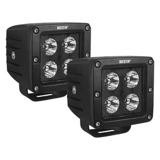 Westin® - HyperQ B-Force™ 3" 2x20W Square Flood Beam LED Lights LED Lights