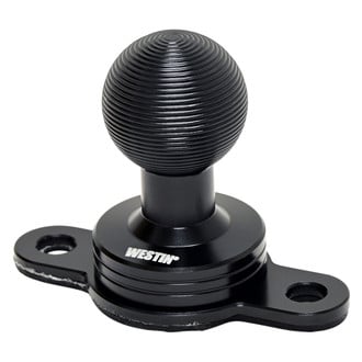 Westin® - Adventure Semi-Gloss Black AMPS Compatible 2 Hole Ball Mount