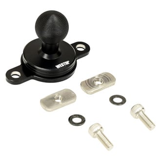 Westin® - Adventure 47mm Semi-Gloss Black AMPS Compatible 2 Hole Ball Mount
