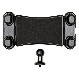 Westin® - Adventure Semi-Gloss Black 20mm Ball Tablet Holder For Up To 11" Wide