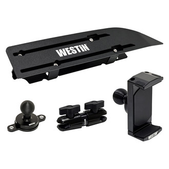 Westin® - Adventure Textured Black Dash Mount Kit With 13.4" Touch Screen