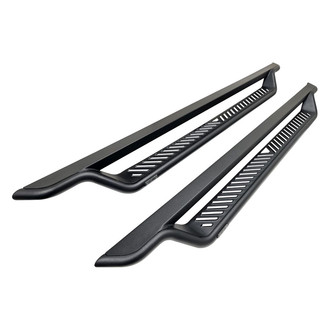 Westin® - Outlaw Cab Length Black Running Boards