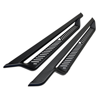 Westin® - Outlaw Cab Length Black Running Boards