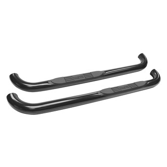 Westin® - 3" E-Series Cab Length Black Round Step Bars