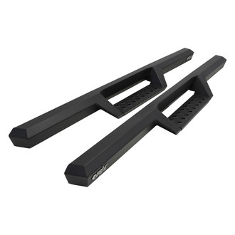 Westin® - 4" HDX Black Drop Steps with Black Steps Plates