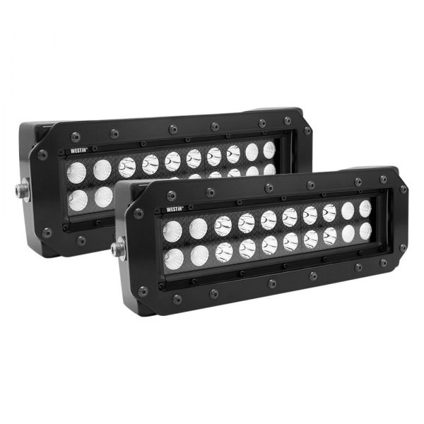 Westin® - Grille Guard HDX B-Force™ 10" 2x60W Dual Row Combo Beam LED Light Bars