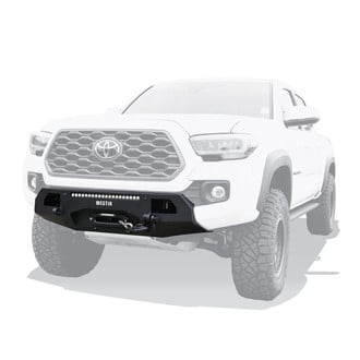 Westin® - PRO-Series Stubby Black Powder Coated Front Winch HD Bumper