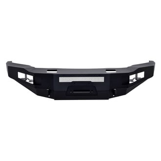 Westin® - PRO-Series Full Width Black Powder Coated Front Winch HD Bumper