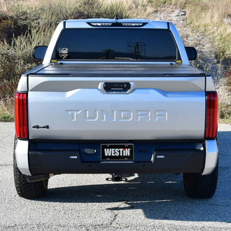 Westin® - PRO-Series Stubby Black Powder Coated Rear HD Bumper