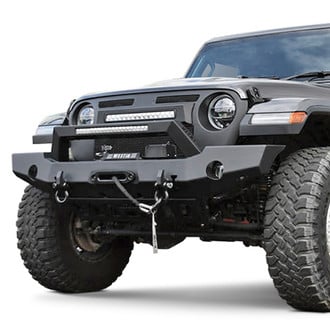 Westin® - WJ2 Full Width Front Winch HD Bumper with LED Light Bar Mount