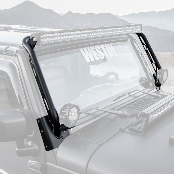 Westin® - Snyper™ Textured Black Windshield Frame Mount