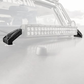 Westin® - Snyper™ Textured Black Aluminum Hood Mounts for 20" LED Light Bar