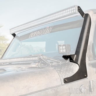 Westin® - Textured Black A-Pillar Mounts for 50" LED Light Bar and up to 8" Lights