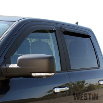 Westin® - In-Channel Matte Black Front and Rear Window Deflectors