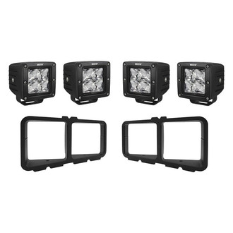 Westin® - Outlaw Black Square Bumper Light Kit