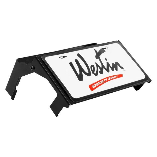 Westin® - Black Powder Coat MAX Winch Tray License Plate Relocator