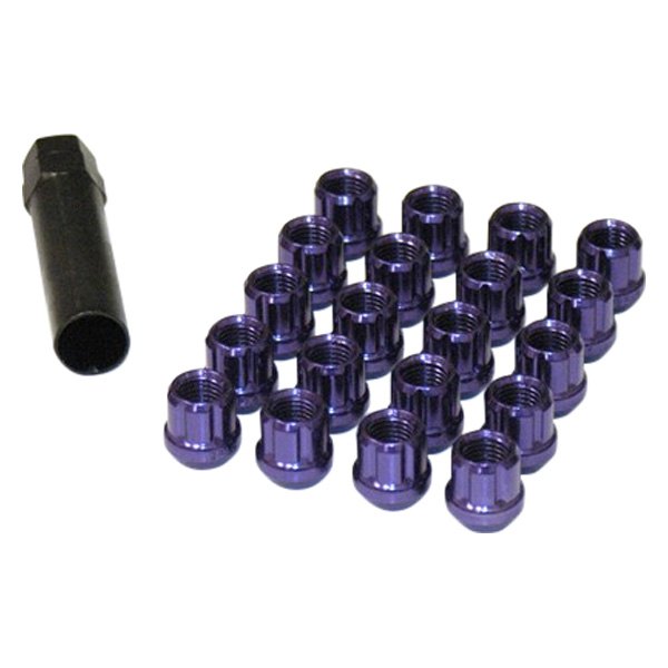 Wheel Mate® - Muteki Purple Cone Seat Spline Short Open End Lug Nuts
