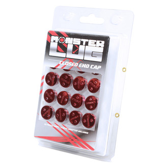 Wheel Mate® - Monster Red Closed End Lug Nut Caps