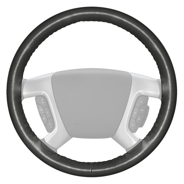 CHARCOAL Genuine Leather Steering Wheel Cover for Toyota Wheelskins Size AXX