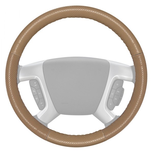 Wheelskins® - EuroPerf Perforated Sand Steering Wheel Cover with Sand Sides Color