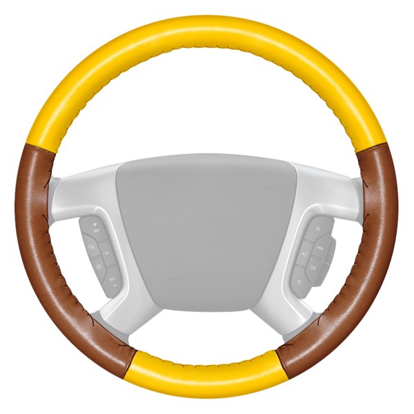 Wheelskins® 16 X 4 1/43104 EuroTone TwoColor Yellow Steering Wheel