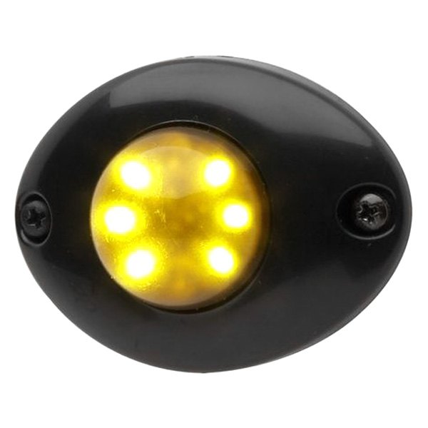 Whelen® - Vertex™ Super-LED™ Surface Mount Flange Black LED Hideaway Strobe Light