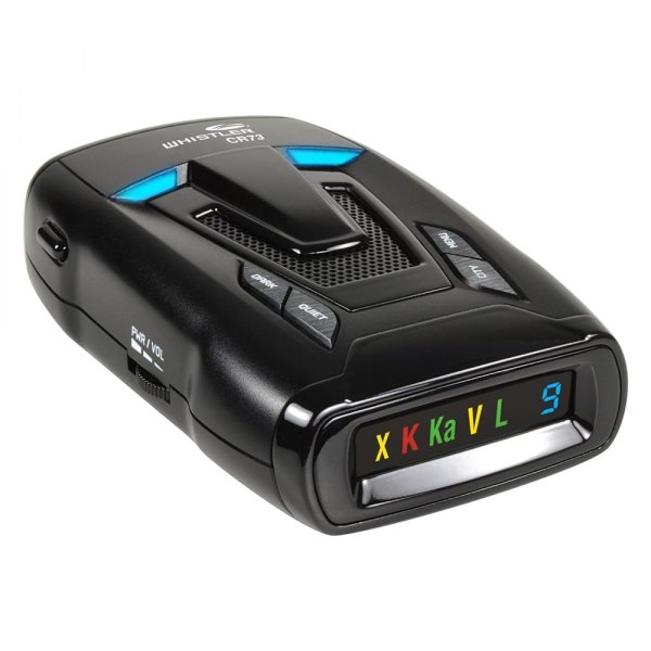 Whistler® - CR73™ Series X/K/Ka Bands Radar Detector with Highway/City Sensivity, Real Voice Alerts & POP/Spectre VG-2 Mode