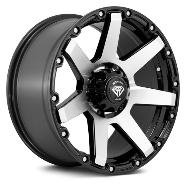 WHITE DIAMOND® - W2804 Gloss Black with Machined Face