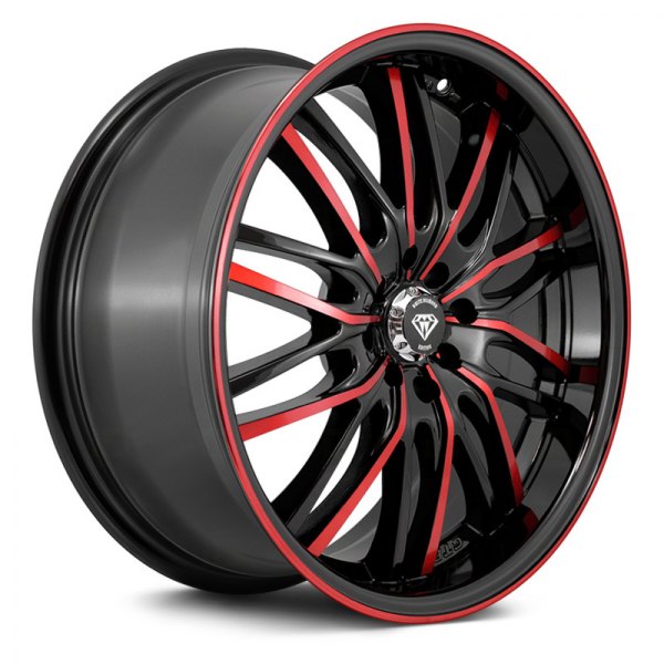 WHITE DIAMOND® - W3108 Gloss Black with Red Face