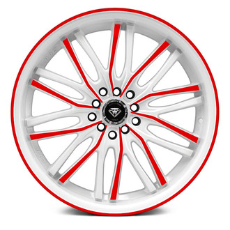 W3108 White with Red Face