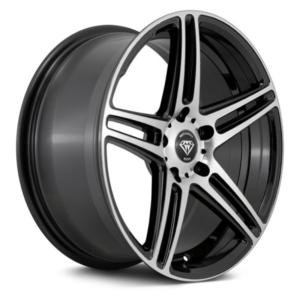 WHITE DIAMOND® - W3184 Gloss Black with Machined Face