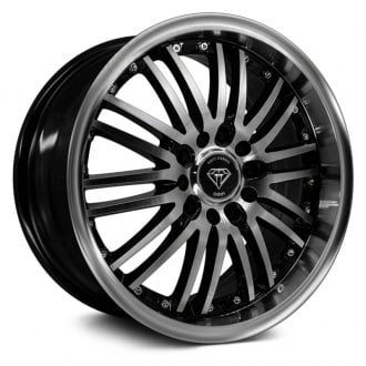 WHITE DIAMOND® - W820 Black with Machined Face and Lip