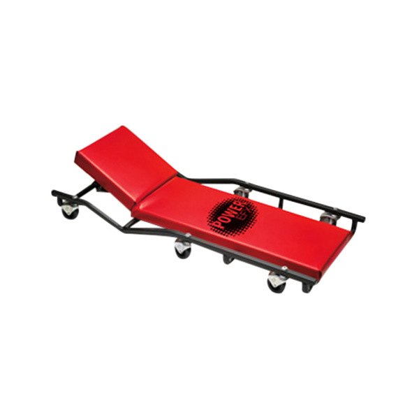Whiteside® - 40" Red Fully Padded Creeper with Adjustable Headrest