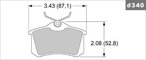 D340 Pad Plate Profile