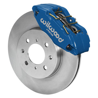 Wilwood® - Street Performance Plain Rotor Forged DynaPro Caliper Front Brake Kit