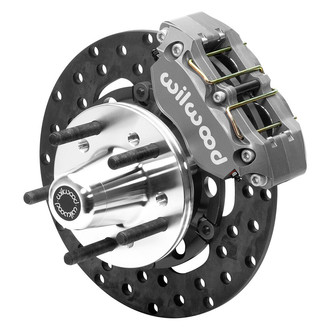 Wilwood® - Street Performance Drilled and Slotted Rotor Forged Dynalite Caliper Front Brake Kit
