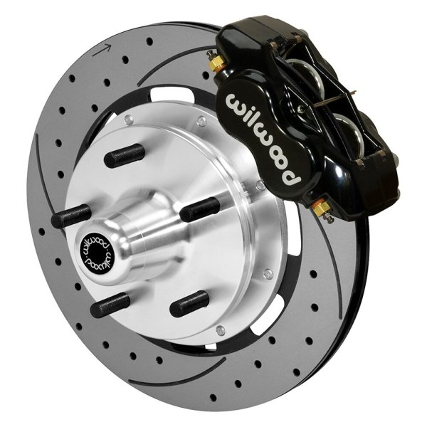 Wilwood® - Street Performance Drilled and Slotted Rotor Forged Dynalite Caliper Front Brake Kit