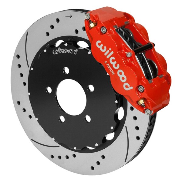 Wilwood® - Street Performance Drilled and Slotted Rotor Forged Narrow Superlite Caliper Front Big Brake Kit