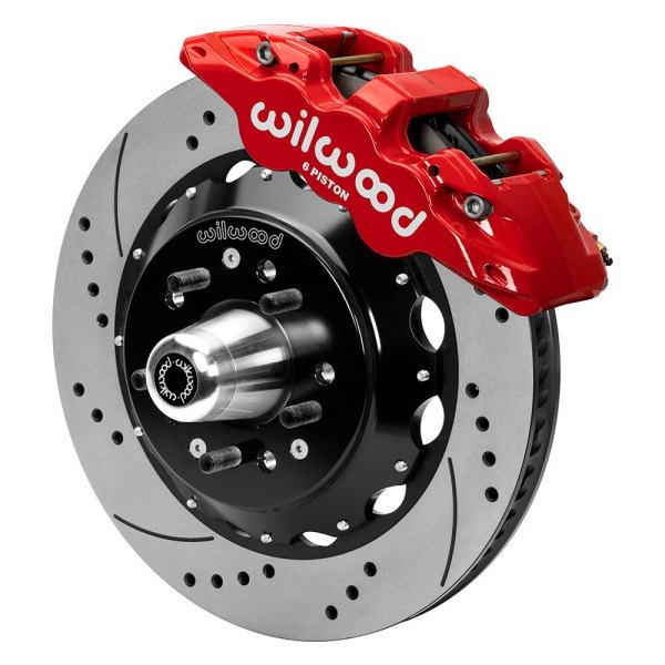 Wilwood® - Street Performance Drilled and Slotted Rotor AERO6 Caliper Front Big Brake Kit