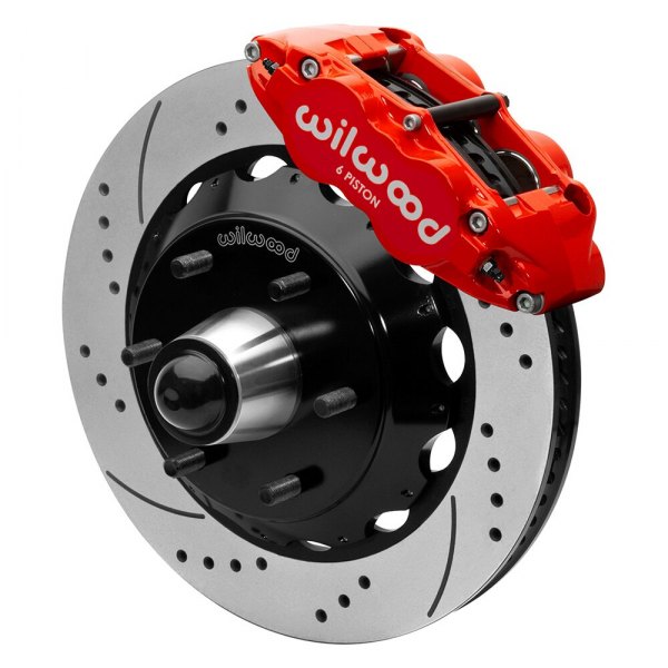 Wilwood® - Street Performance Drilled and Slotted Rotor Forged Narrow Superlite Caliper Front Big Brake Kit