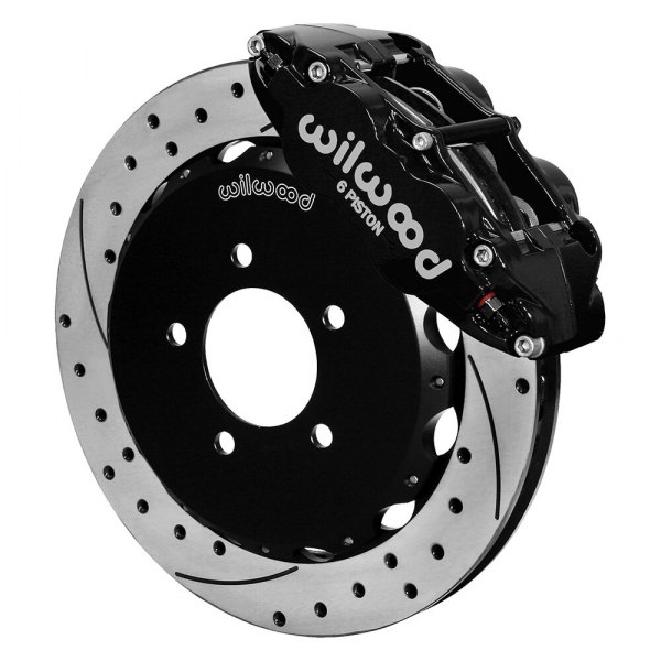 Wilwood® - Street Performance Drilled and Slotted Rotor Forged Narrow Superlite Caliper Front Big Brake Kit