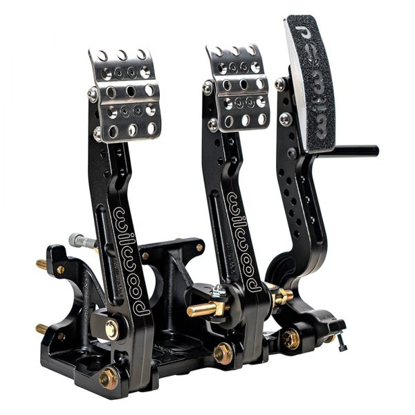 Wilwood® - Adjustable Ratio Floor Mount Brake/Clutch and Throttle Pedals without Throttle Link