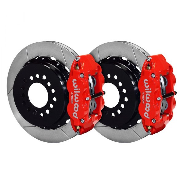 Wilwood® - Street Performance GT Slotted Rotor Forged Narrow Superlite Caliper Rear Brake Kit with Parking Brake Assembly