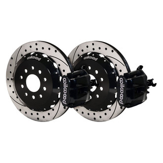 Wilwood® - Combination Parking Caliper Drilled and Slotted Brake Kit