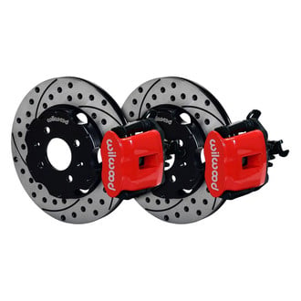 Wilwood® - Combination Parking Drilled and Slotted Rotor Rear Brake Kit with Parking Brake Assembly