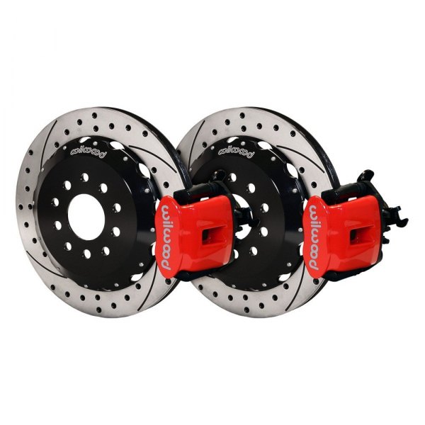 Wilwood® - Combination Parking Drilled and Slotted Rotor Rear Brake Kit with Parking Brake Assembly