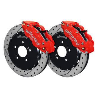 Wilwood® - Street Performance Drilled and Slotted Rotor Forged Narrow Superlite Caliper Front Brake Kit
