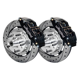 Wilwood® - Street Performance Drilled and Slotted Rotor DynaPro Caliper Front Brake Kit